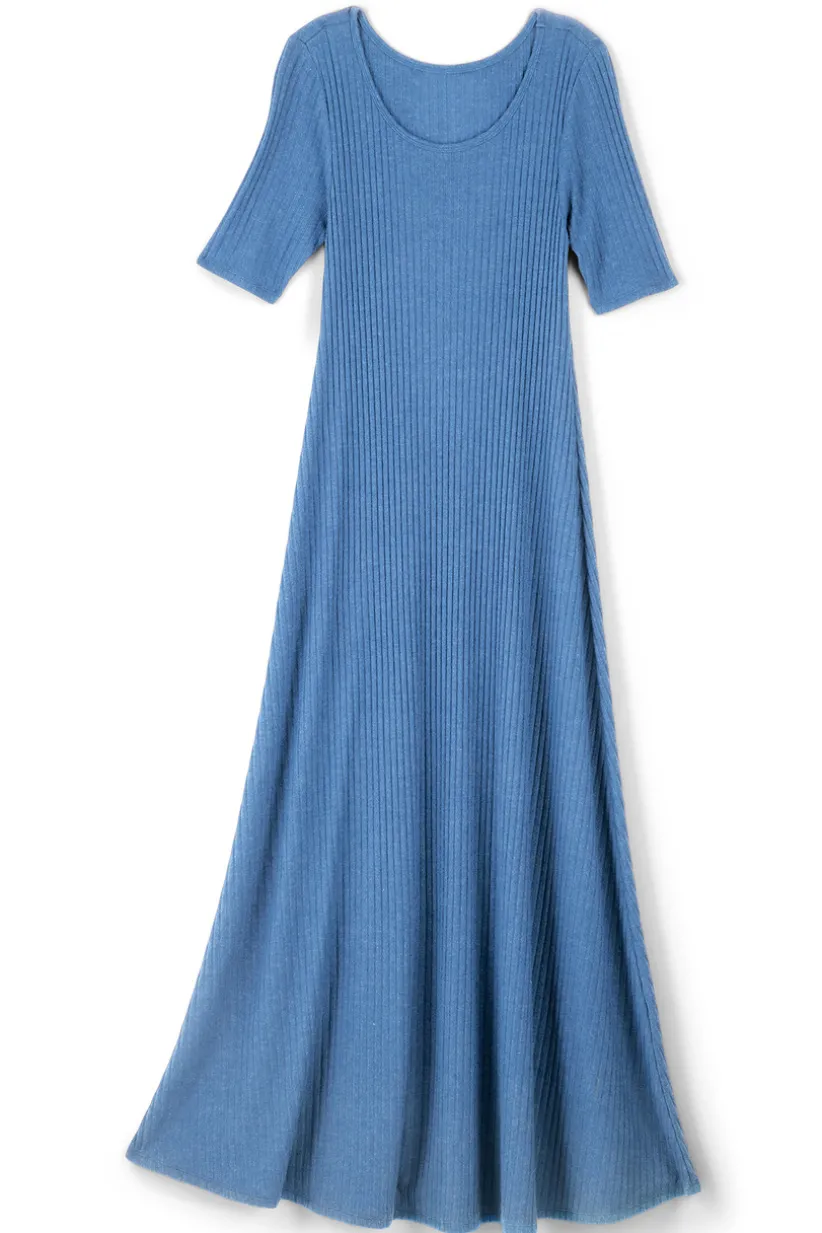 Textured Short Sleeve Santiago Dress