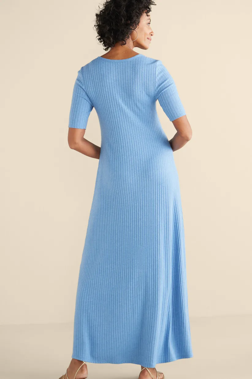 Textured Short Sleeve Santiago Dress