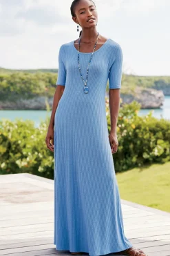Textured Short Sleeve Santiago Dress