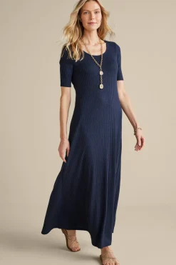 Textured Short Sleeve Santiago Dress