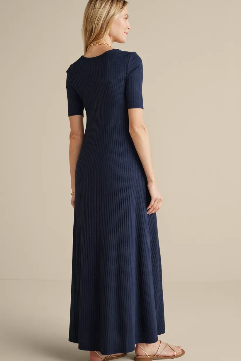 Textured Short Sleeve Santiago Dress