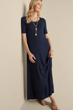 Textured Short Sleeve Santiago Dress