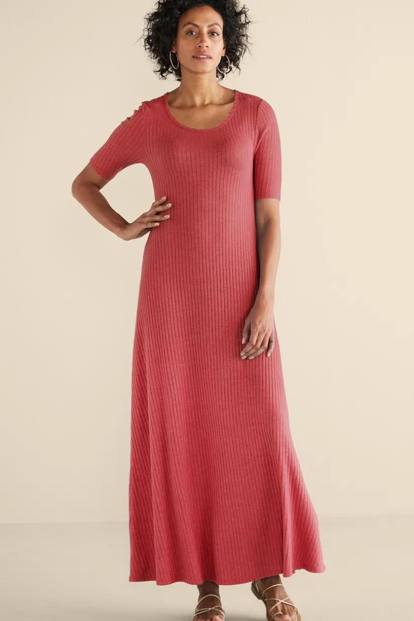 Textured Short Sleeve Santiago Dress