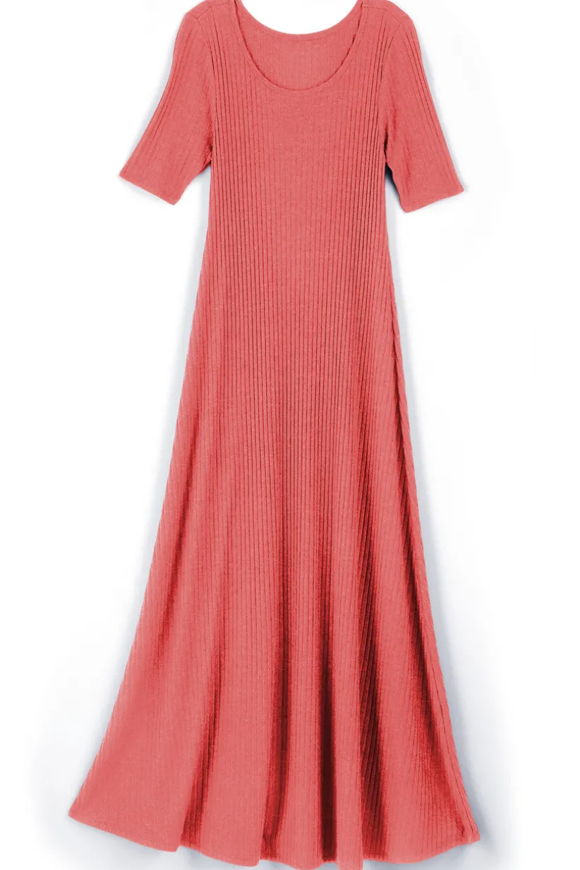 Textured Short Sleeve Santiago Dress