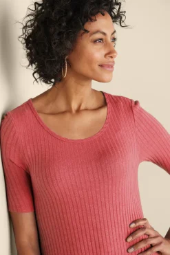 Textured Short Sleeve Santiago Dress