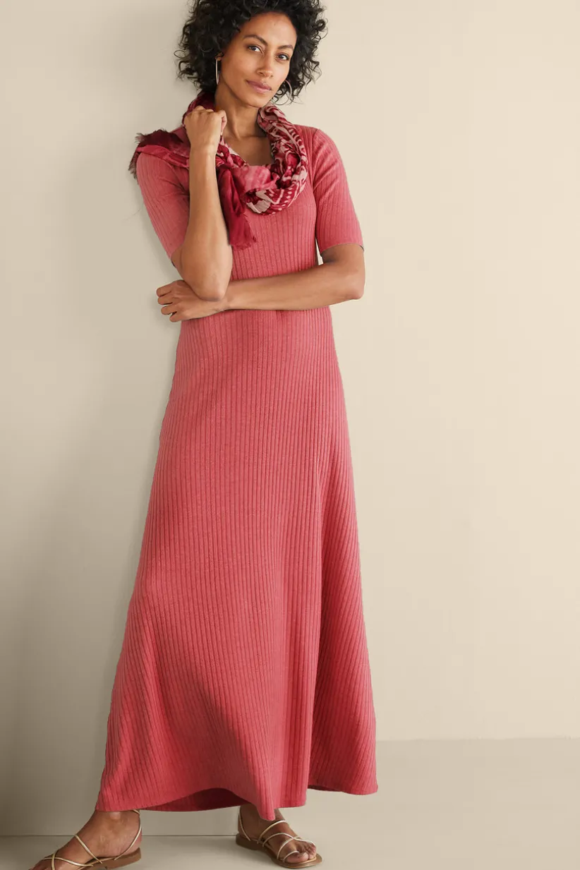 Textured Short Sleeve Santiago Dress