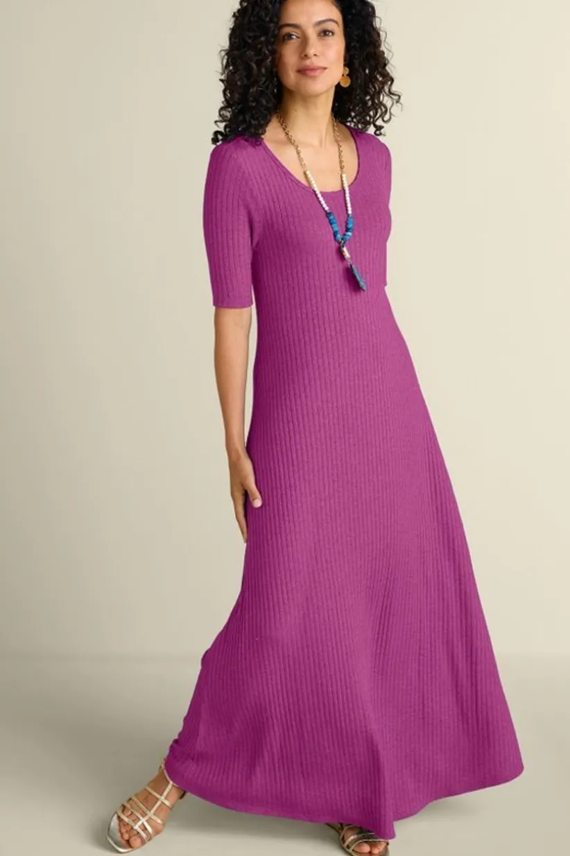 Textured Short Sleeve Santiago Dress