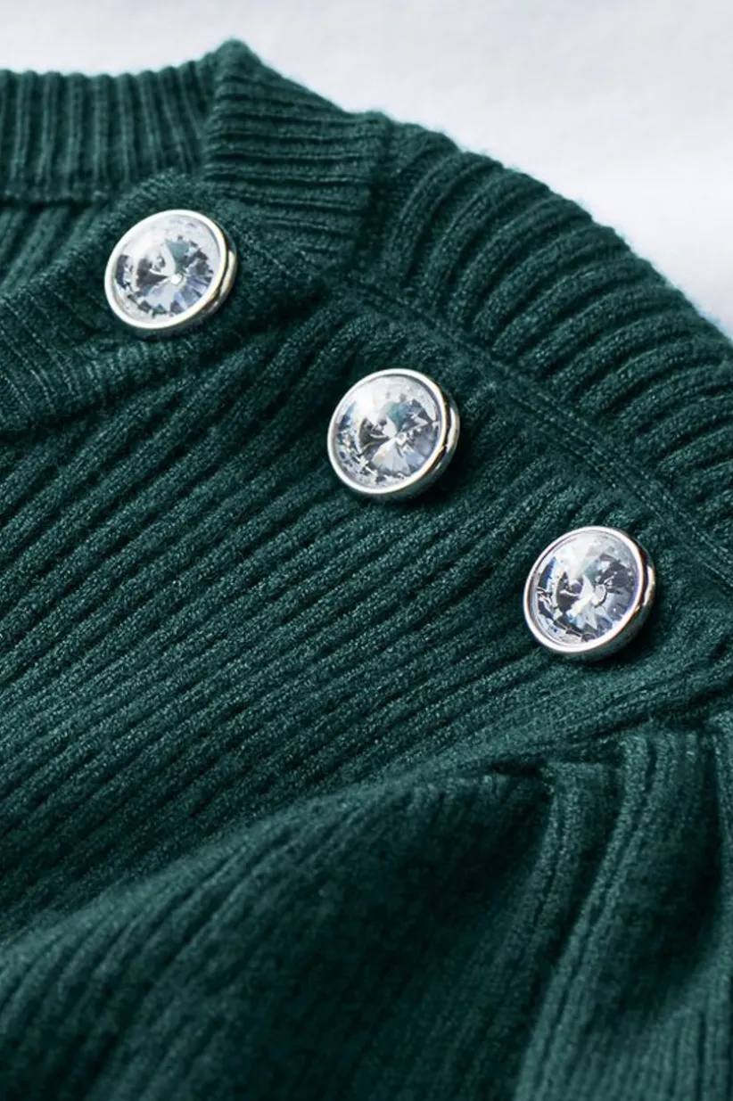 Tyla Button Shoulder Sweater