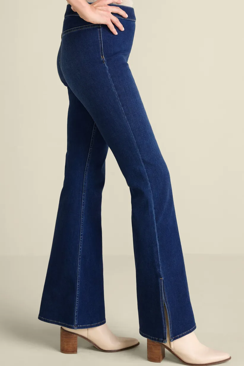 Ultimate Denim Slit Hem Flare Jeans