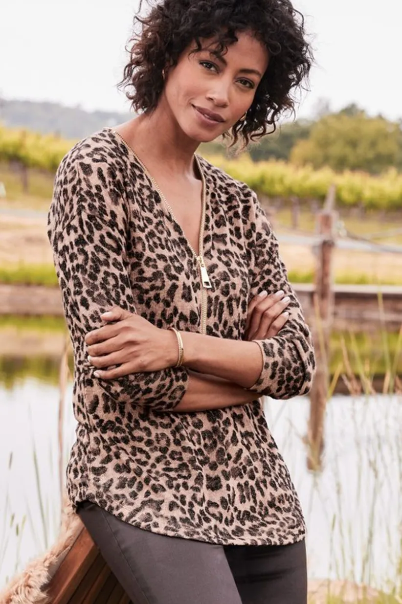 Valentina Zip Sweater