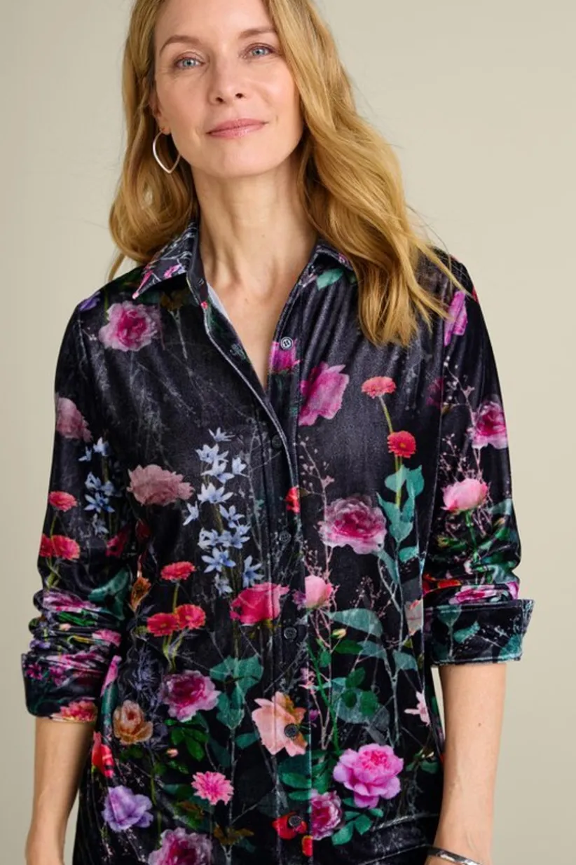 Velvet Boyfriend Tunic Shirt