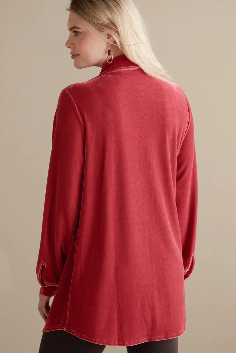 Velvet Boyfriend Tunic Shirt
